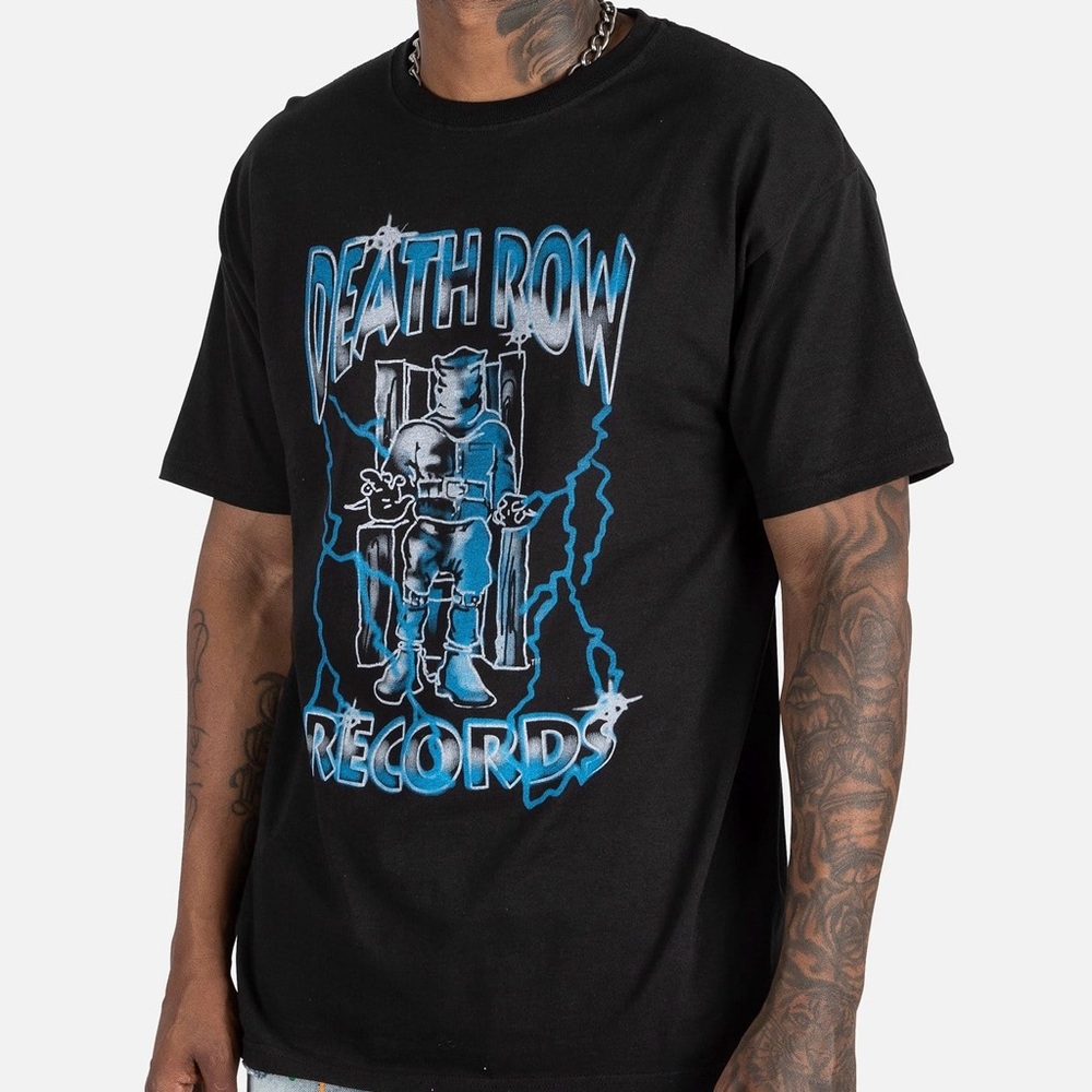 Death Row Records Airbrush Graphic Tee Shirt Size Large - Picture 1 of 3
